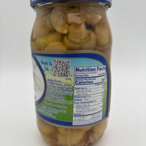 Alternative view of Lowell pickled mushrooms