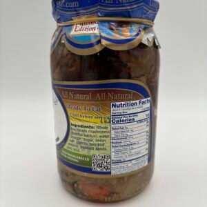 Alternative view of Lowell podgrzybek, pickled bay bolete mushrooms