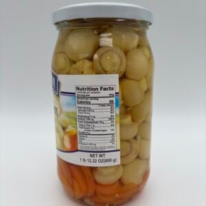 Alternative view of cracovia pickled mushrooms