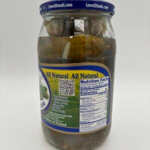 Alternative view of Lowell cucumbers in brine