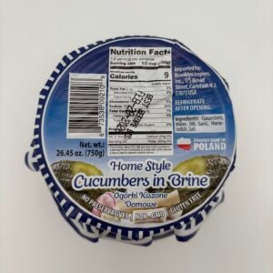 Alternative view of belveder homestyle cucumbers in brine