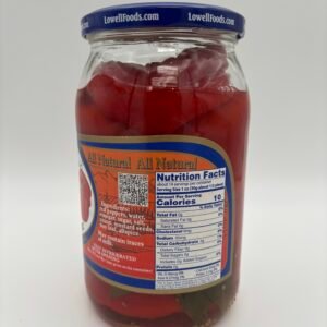 Alternative view of Lowell marinated red peppers