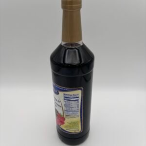 Alternative view of Lowell raspberry and black currant syrup