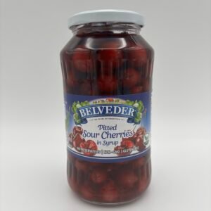 Belveder pitted sour cherries in syrup