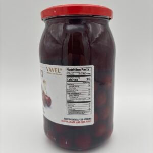 Alternative view of vavel cherry compote