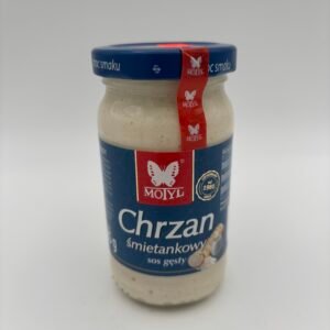 motyl chrzan Smietankowy sos gesty