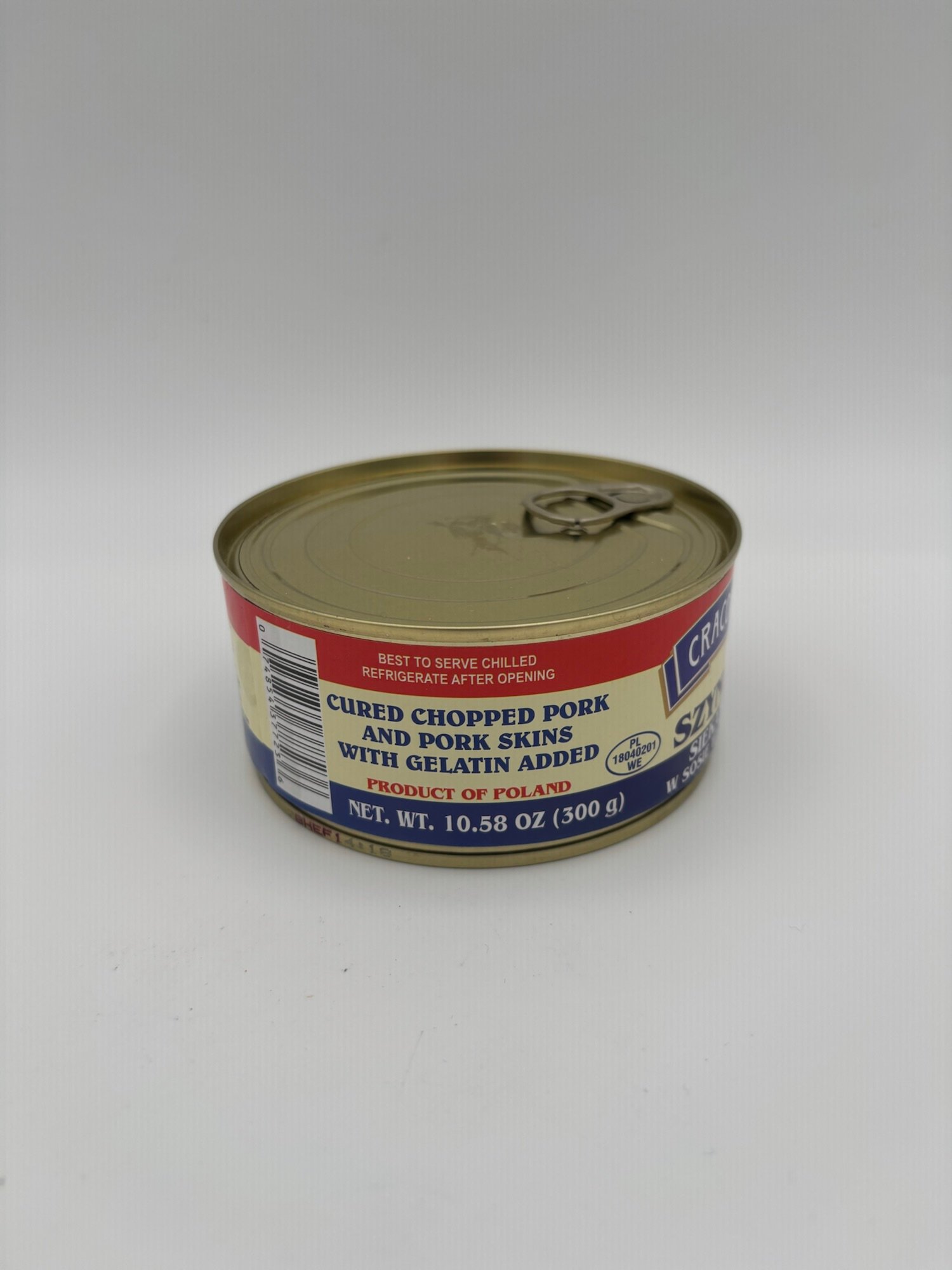 cracovia synka siekana w sosie wlasnym, cured chopped pork and pork skins with gelatin added. - Image 2