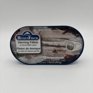 Alternative view of rugen fisch herring fillets in horseradish sauce