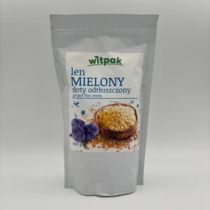 witpak Len mielony zloty odtluszczony ground flax seeds.