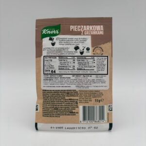 Alternative view of knorr pieczarkowa z grzankami