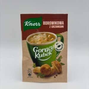 knorr borowikowa z grzankami