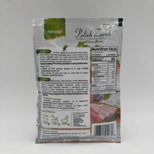 Alternative view of adamba polish zurek with bacon Flavor