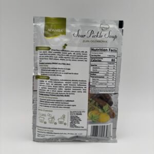 Alternative view of adamba sour pickle soup